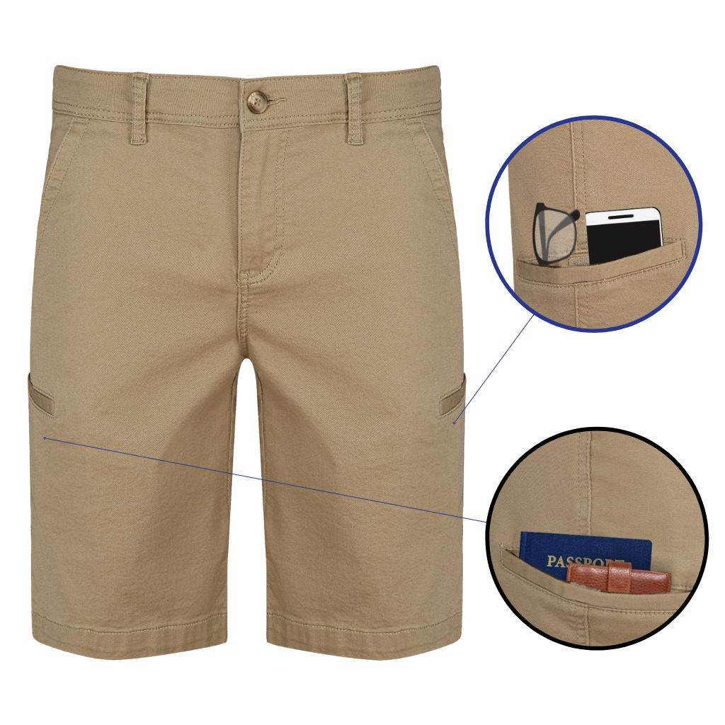 mens dress shorts with phone pocket Men's Cell Phone Pocket Shorts